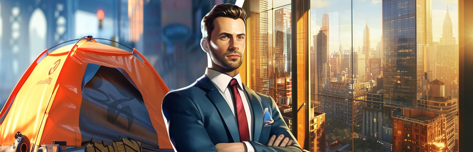 Banner of REAL ESTATE Simulator - FROM BUM TO MILLIONAIRE