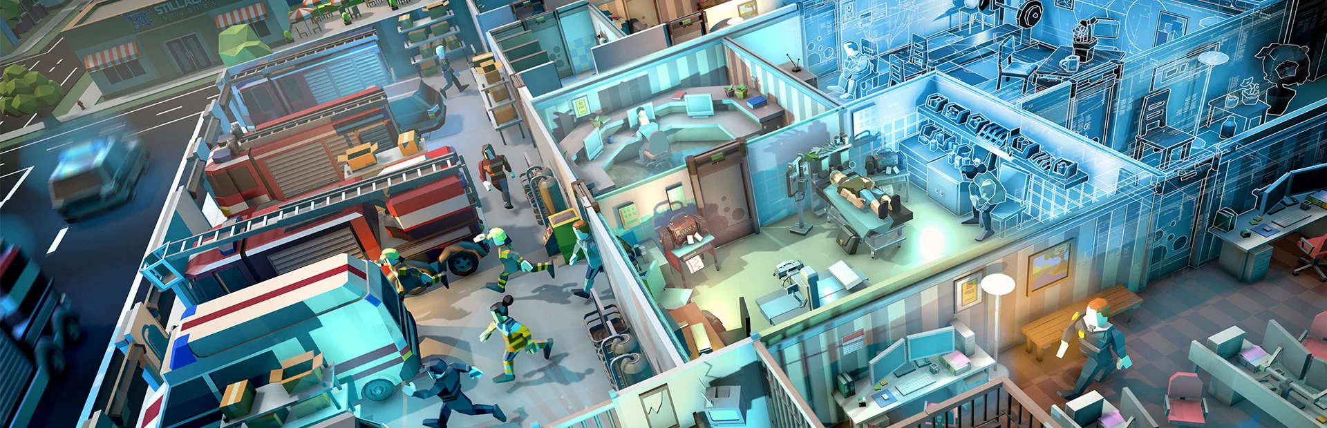 Banner of Rescue HQ - The Tycoon