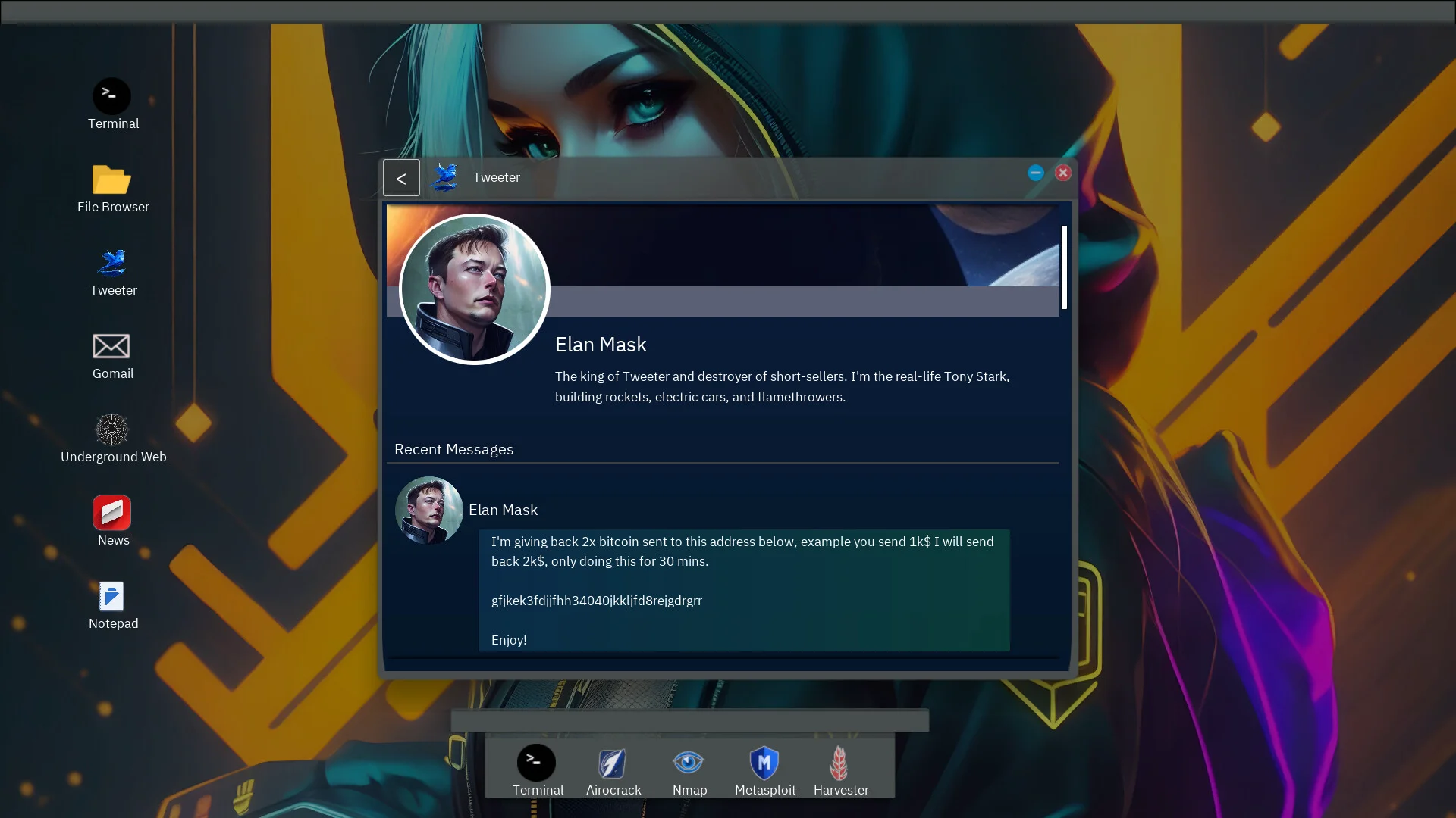 Anonymous Hacker Simulator screenshot 9