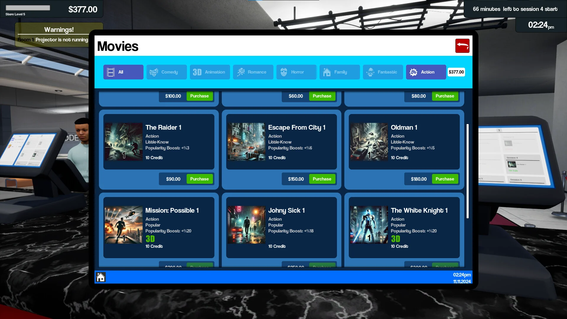 Cinemaster Cinema Simulator screenshot 6