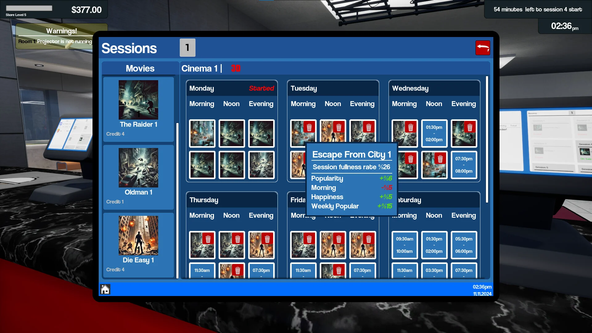 Cinemaster Cinema Simulator screenshot 7