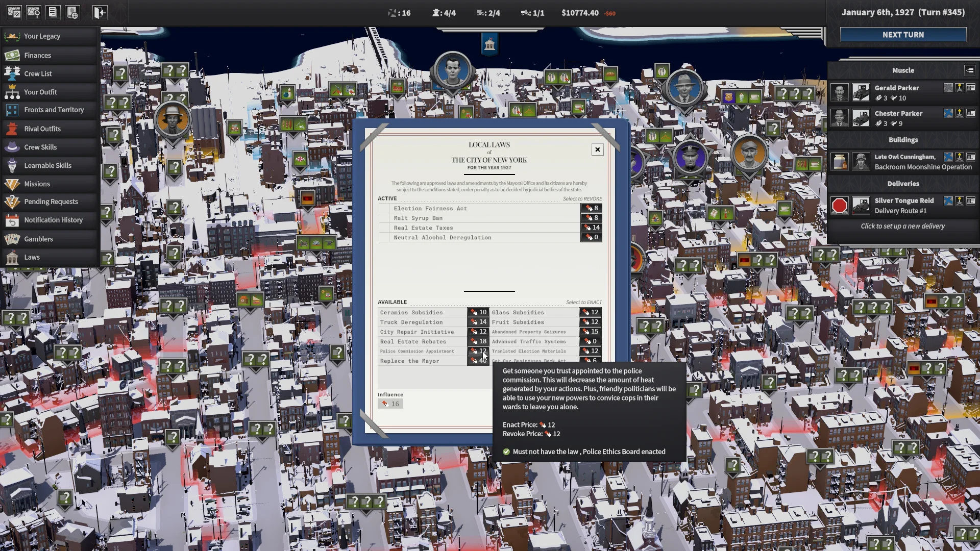 City of Gangsters: Shadow Government screenshot 3