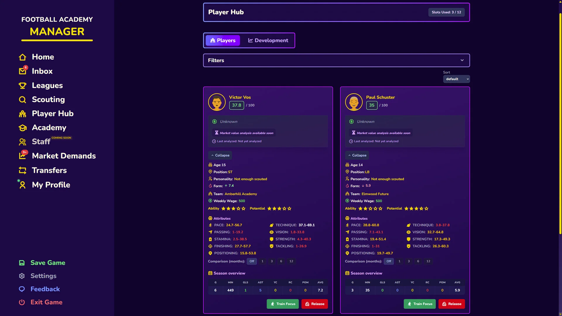 Football Academy Manager screenshot 2
