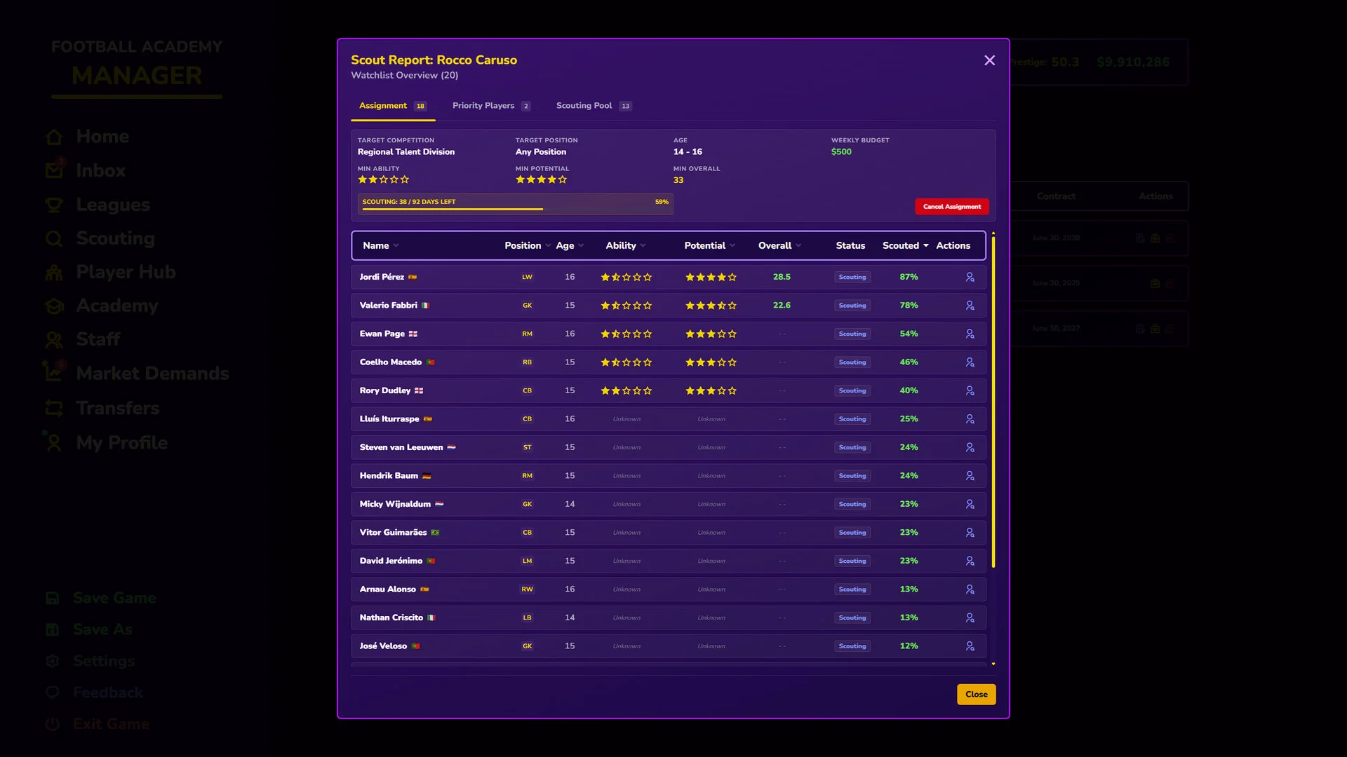Football Academy Manager screenshot 3