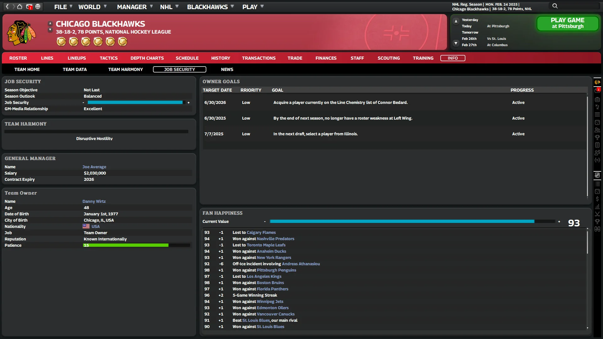 Franchise Hockey Manager 11 screenshot 4