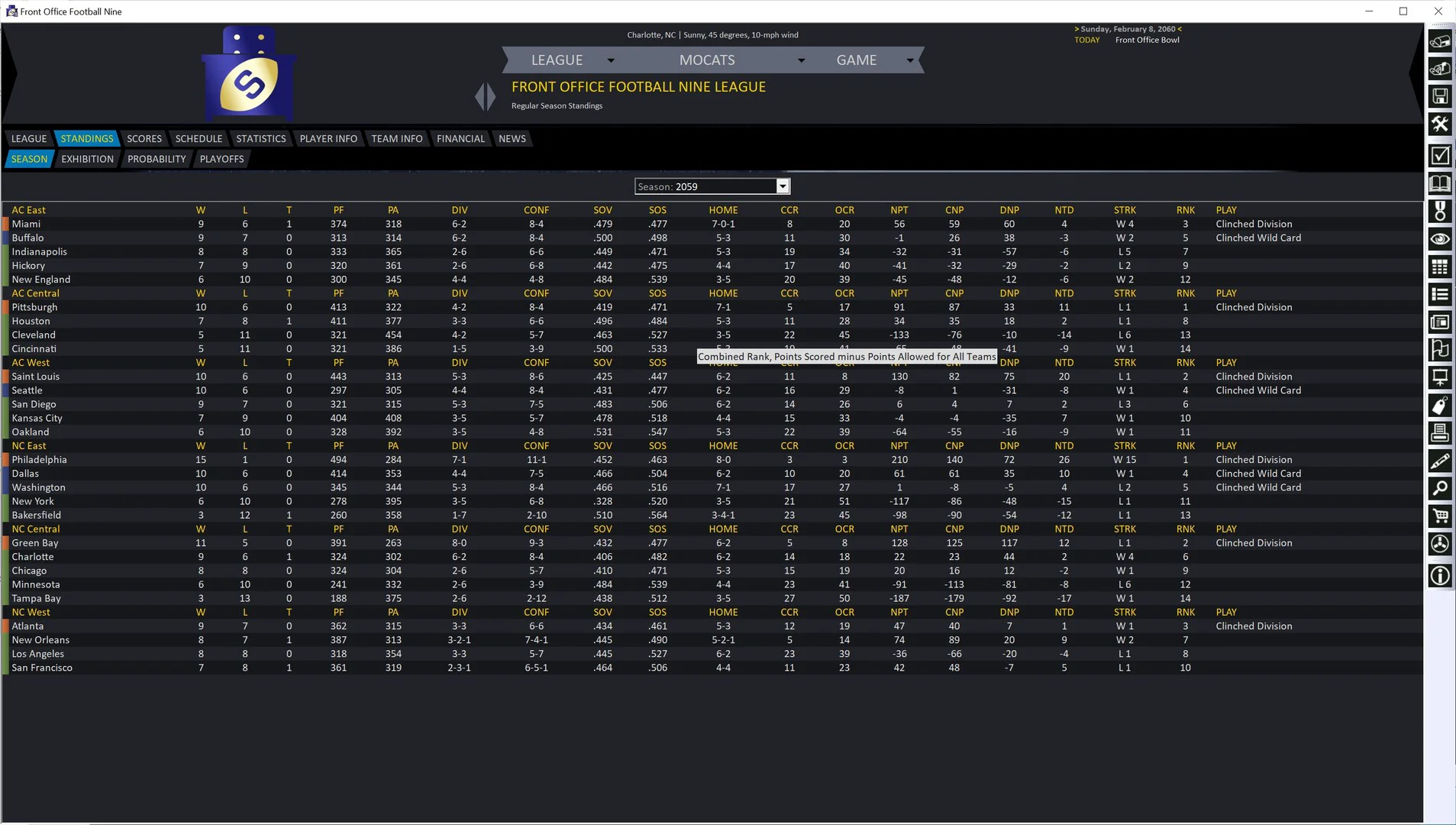 Front Office Football Nine screenshot 11