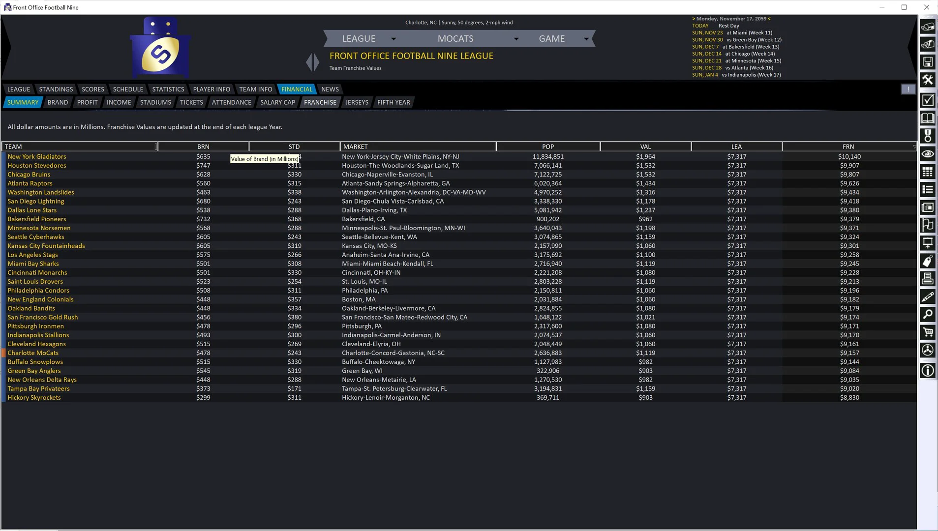 Front Office Football Nine screenshot 17
