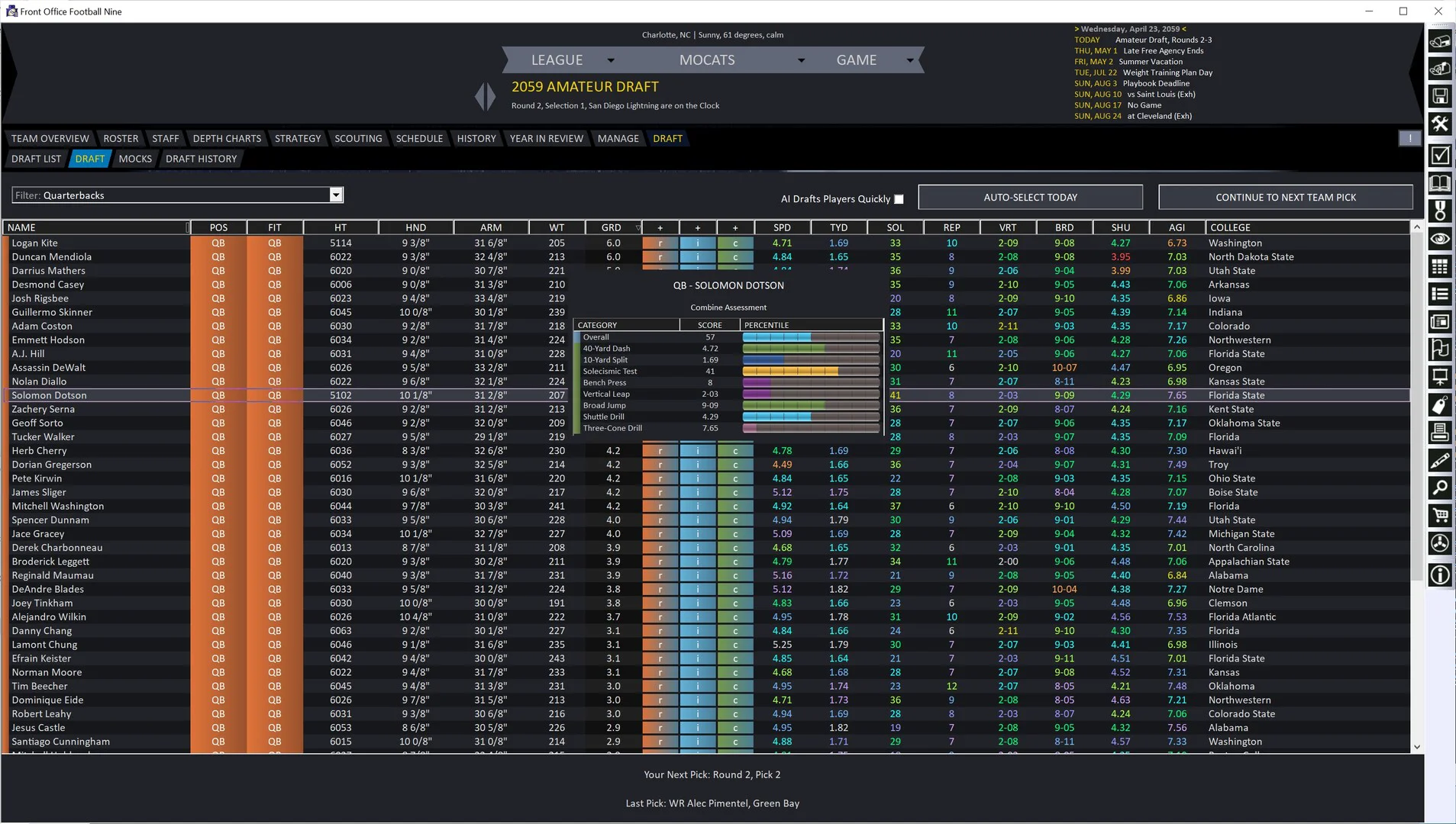 Front Office Football Nine screenshot 18