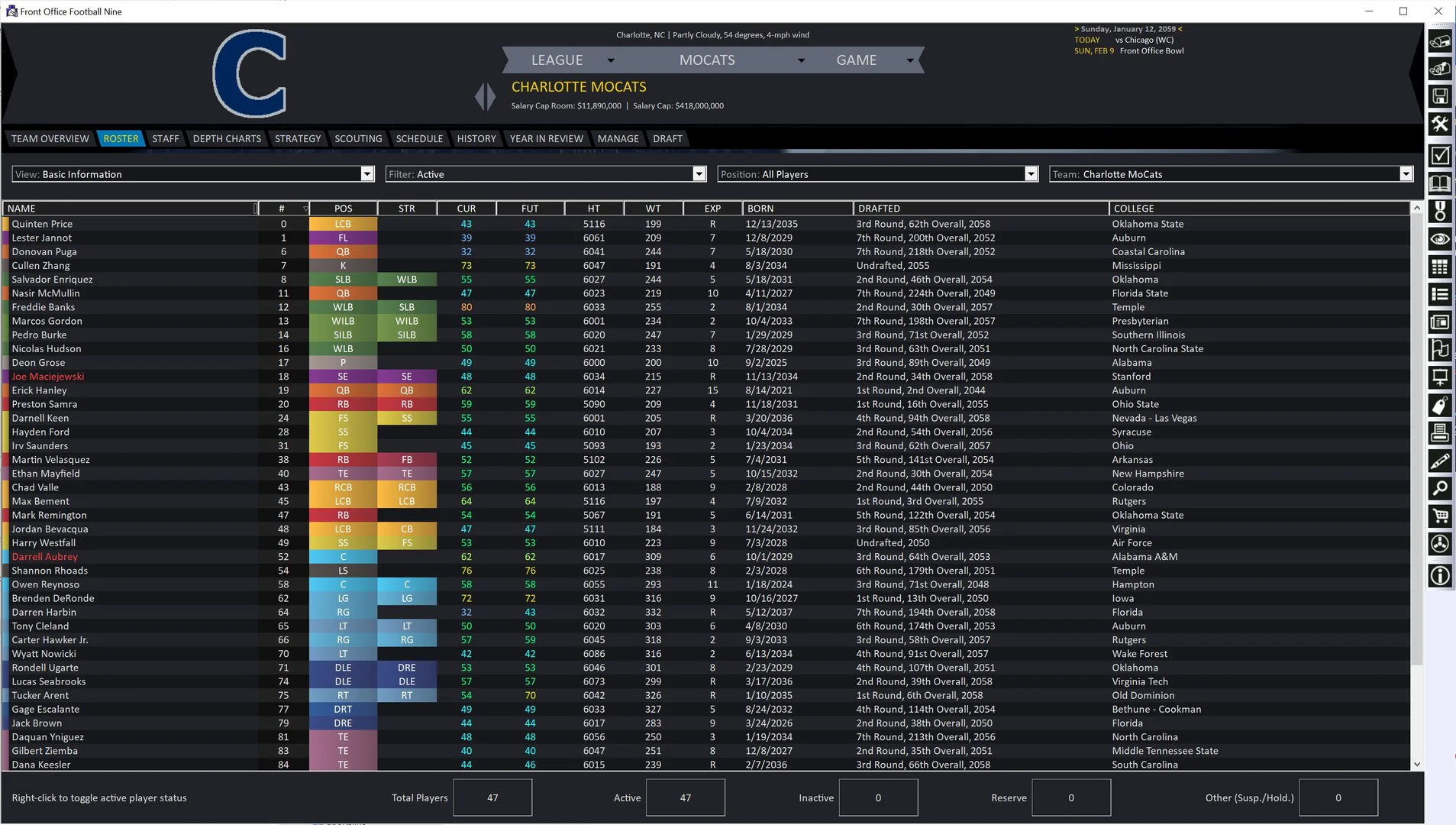 Front Office Football Nine screenshot 4