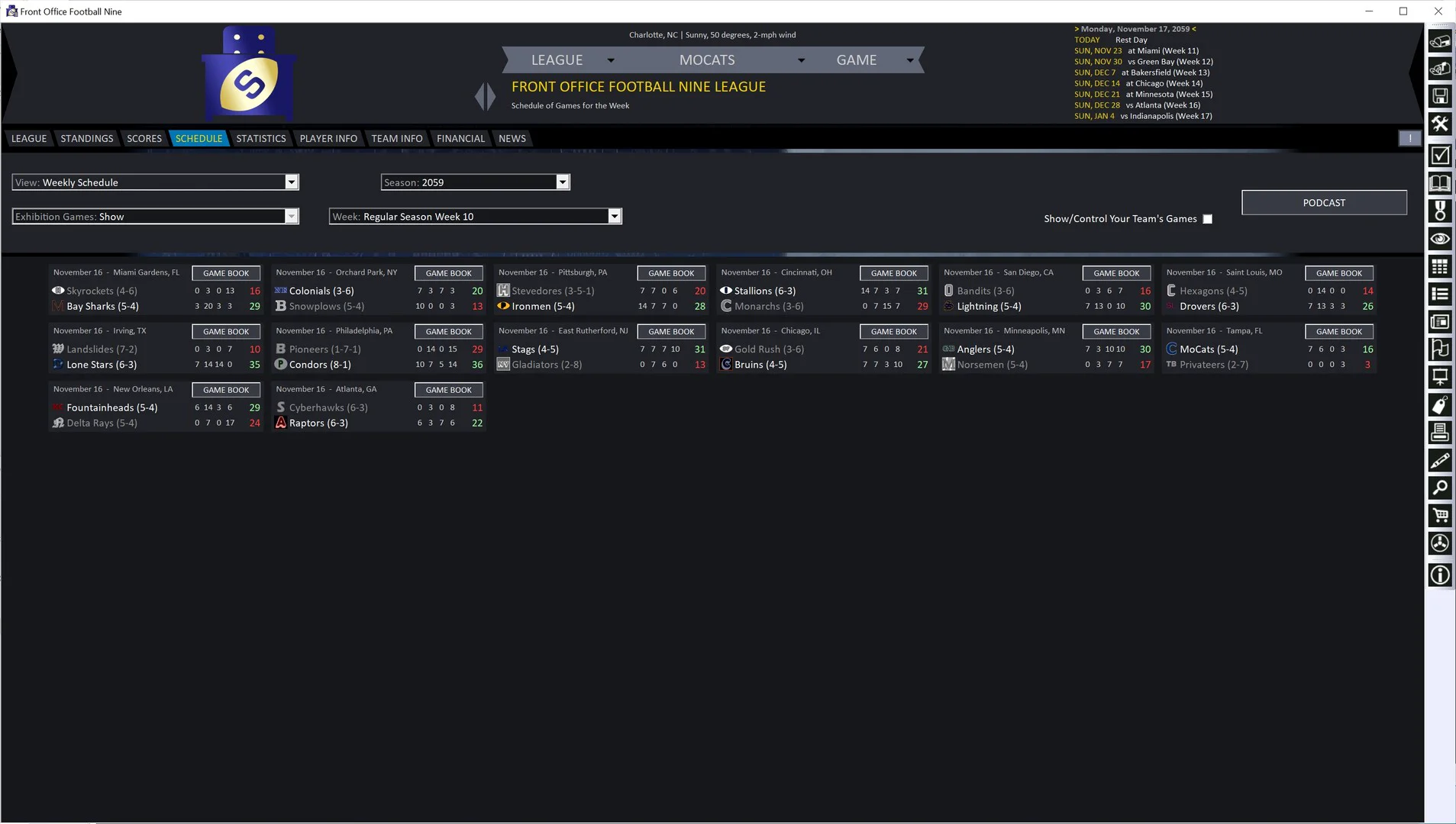 Front Office Football Nine screenshot 8