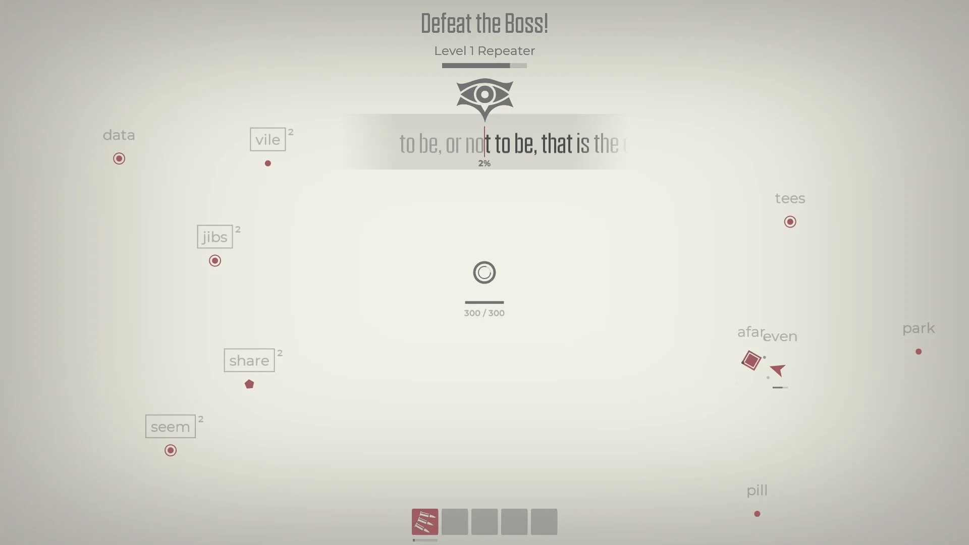 Glyphica: Typing Survival screenshot 1