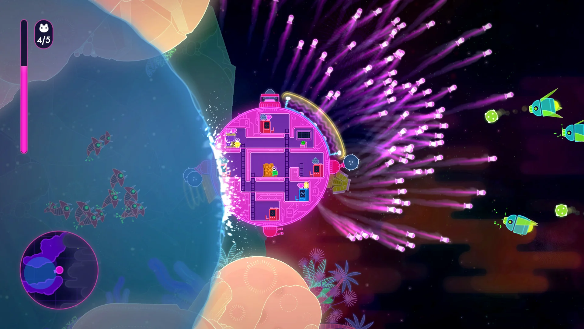 Lovers in a Dangerous Spacetime screenshot 2