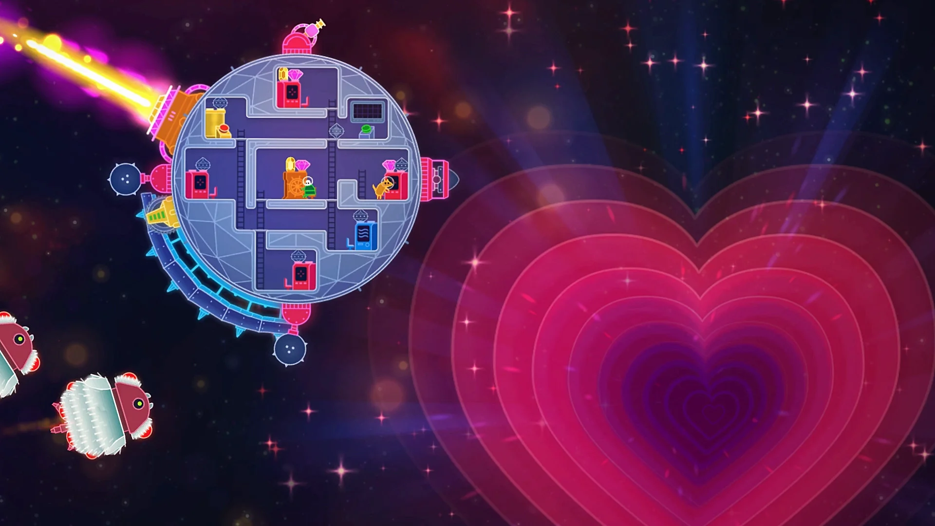 Lovers in a Dangerous Spacetime screenshot 4