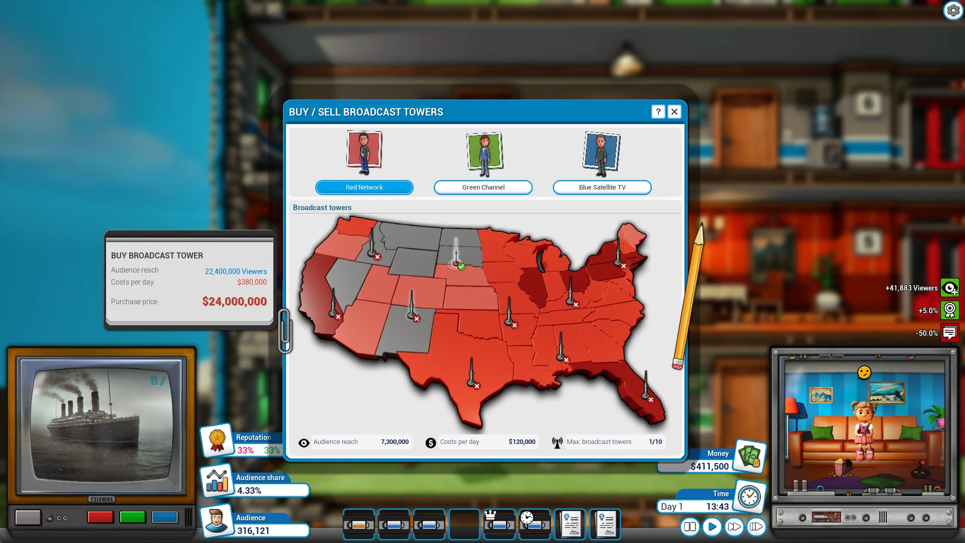 Mad Television Tycoon screenshot 10