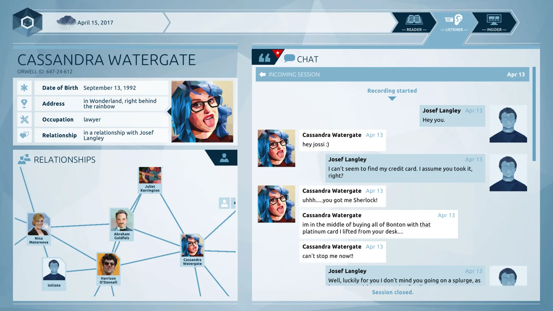 Orwell: Keeping an Eye On You screenshot 2