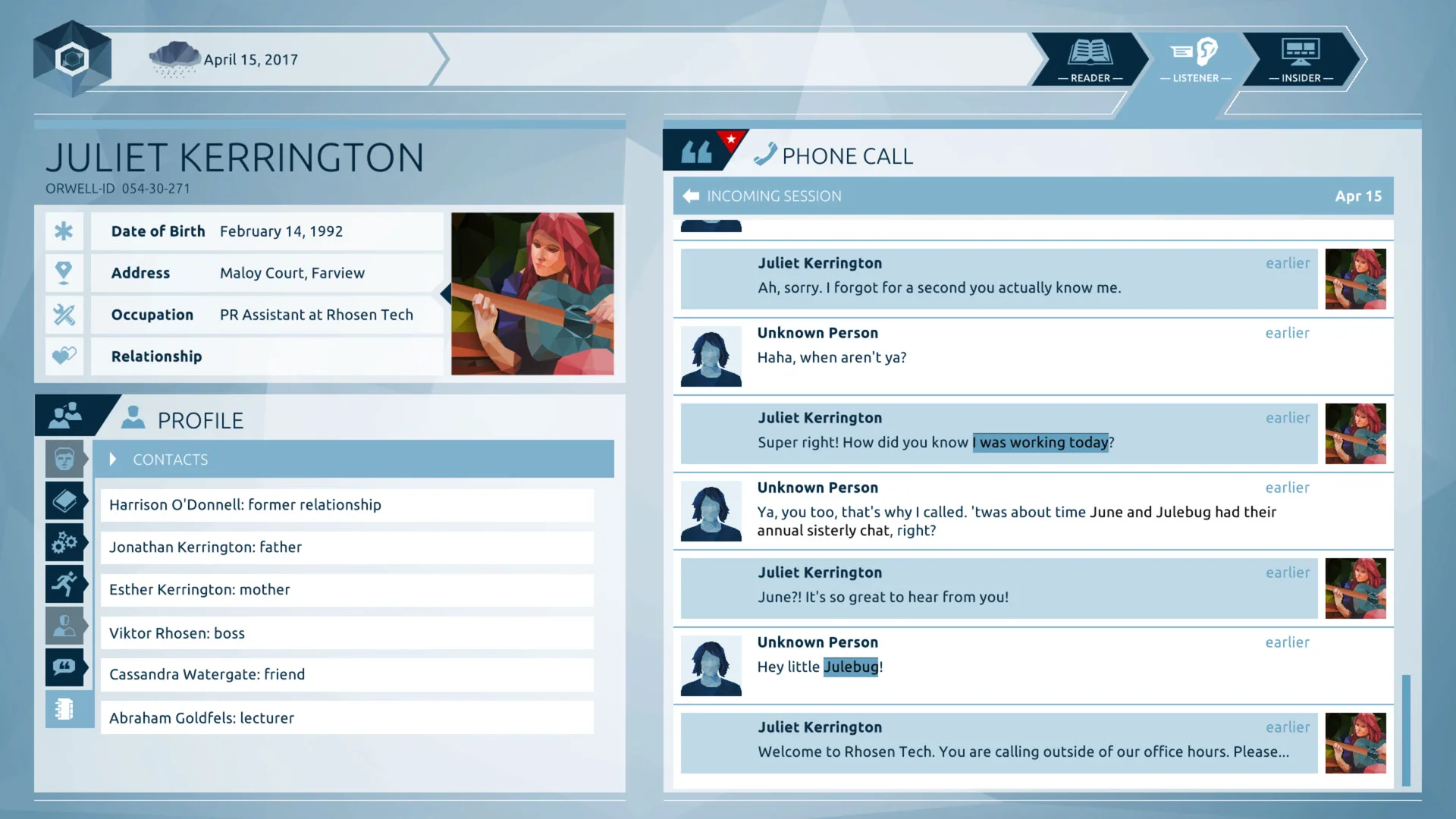 Orwell: Keeping an Eye On You screenshot 7