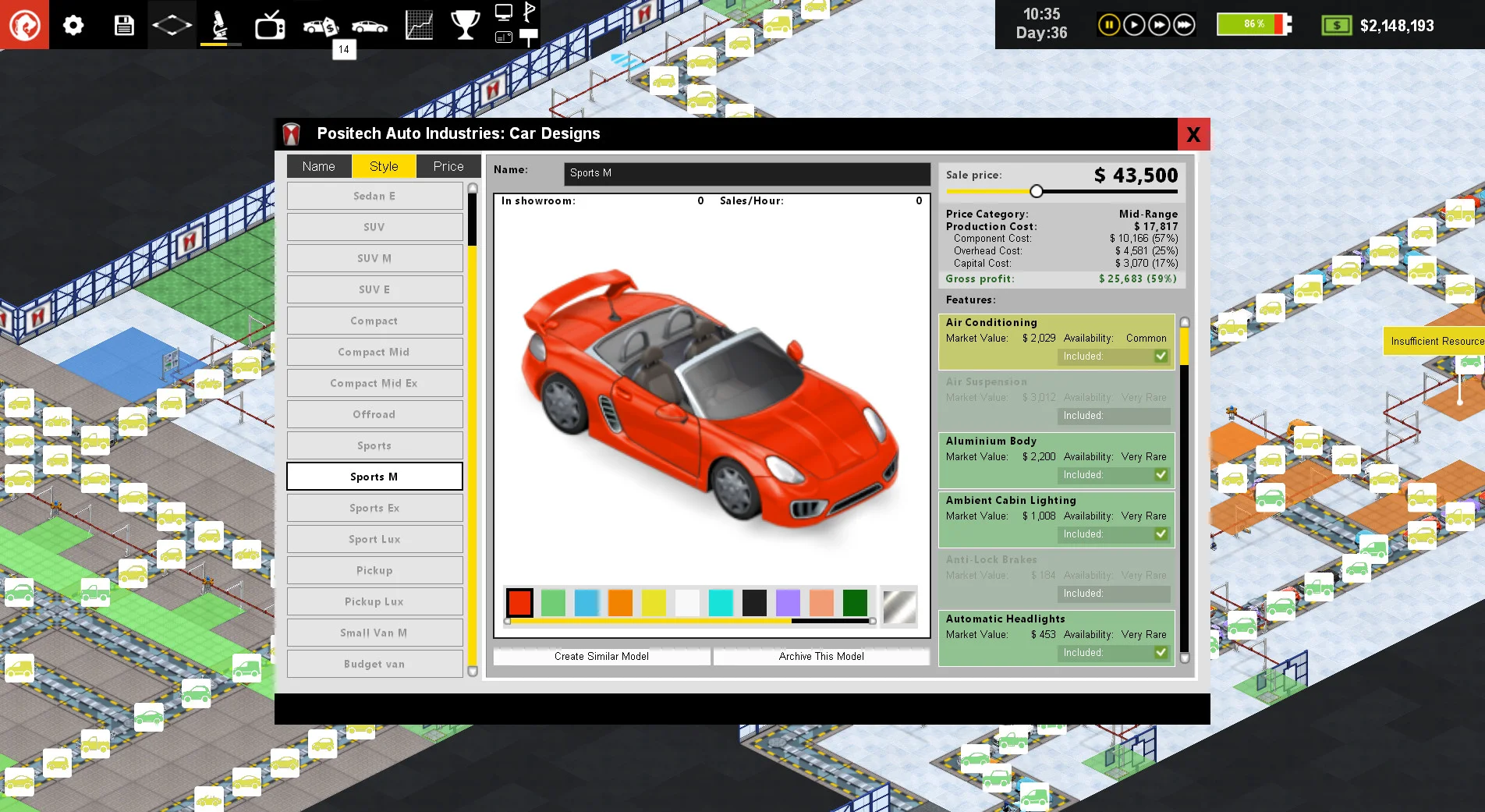Production Line : Car factory simulation screenshot 6