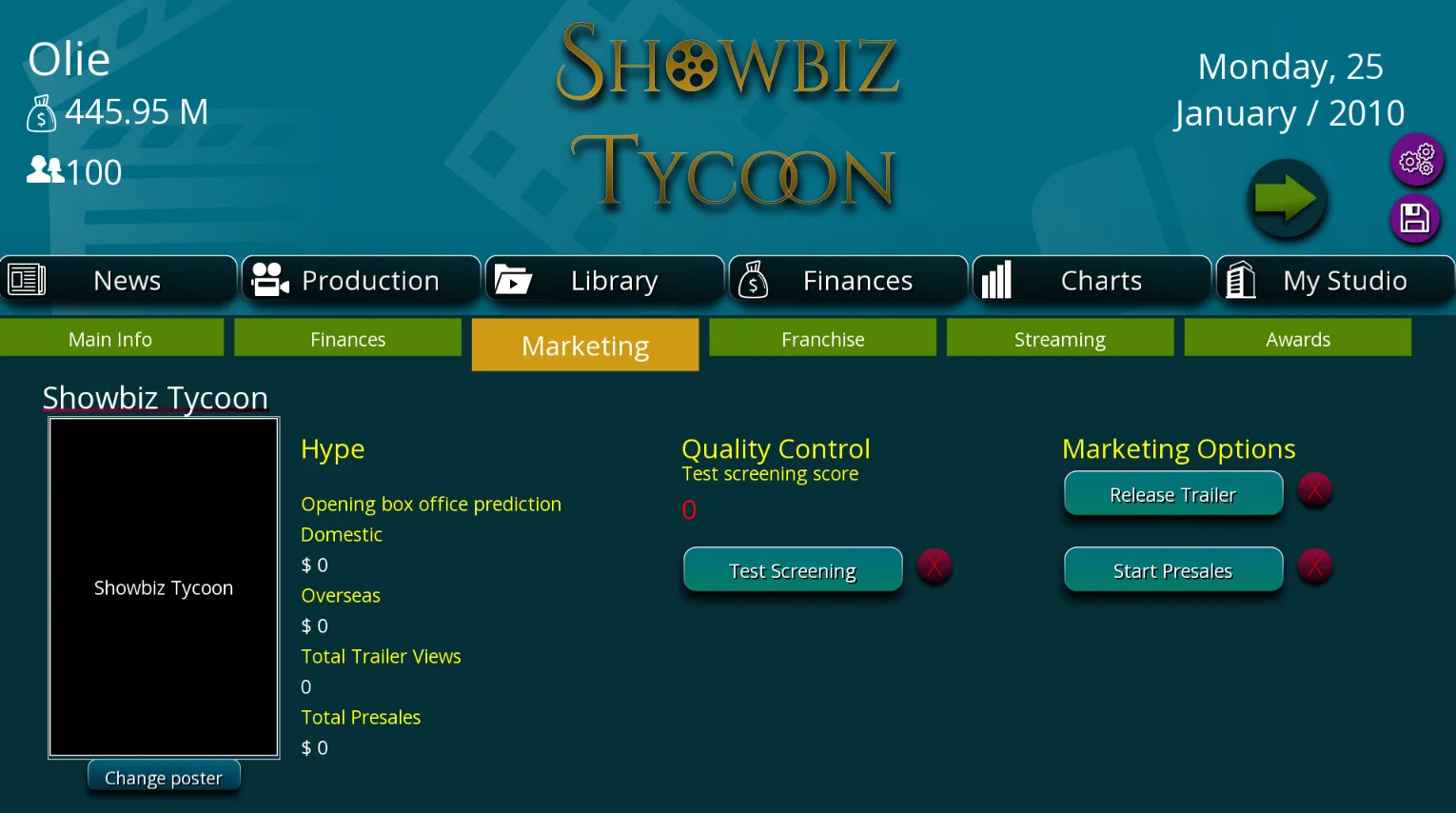 Showbiz Tycoon screenshot 10