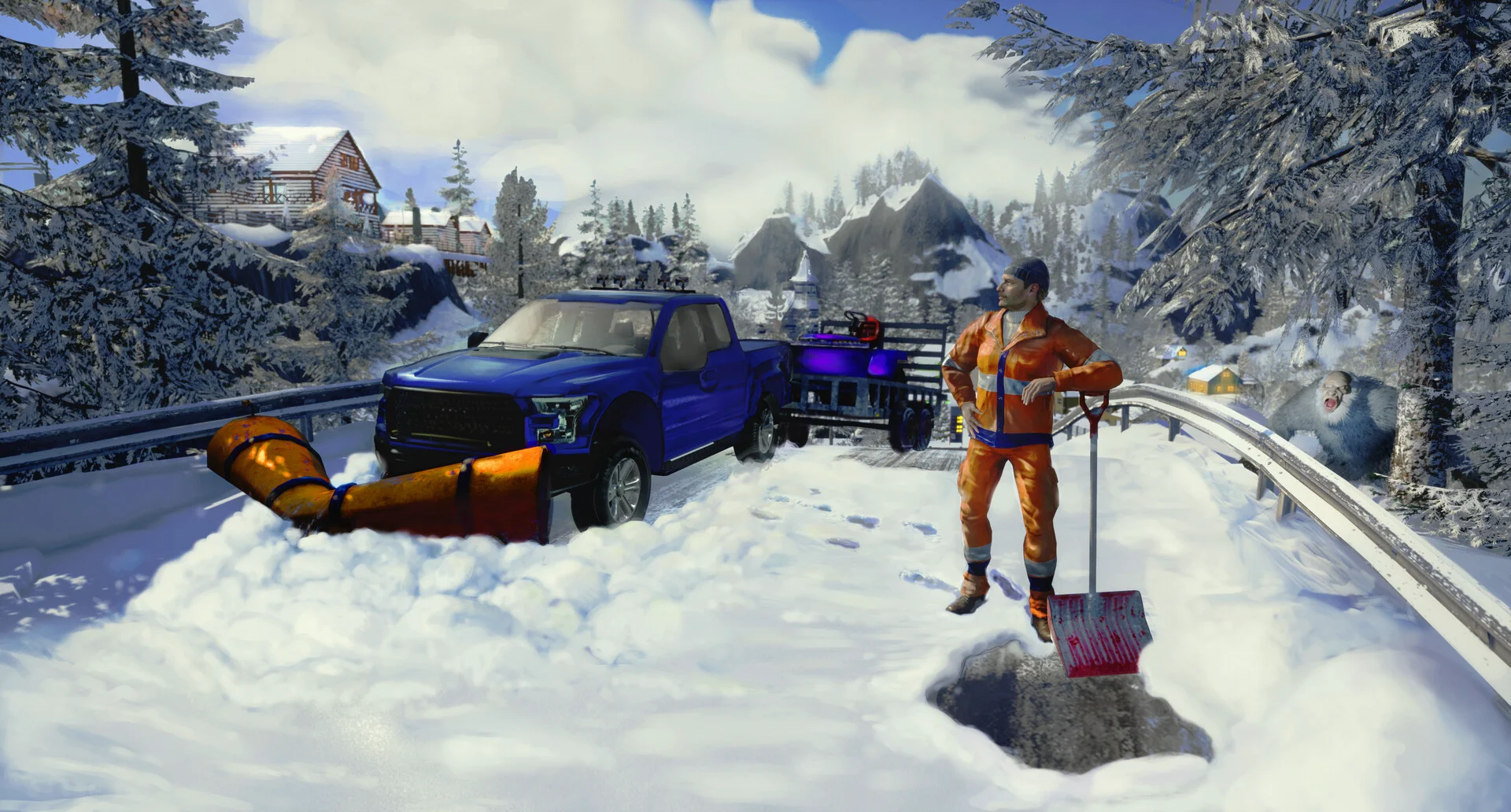 Snow Plowing Simulator screenshot 23