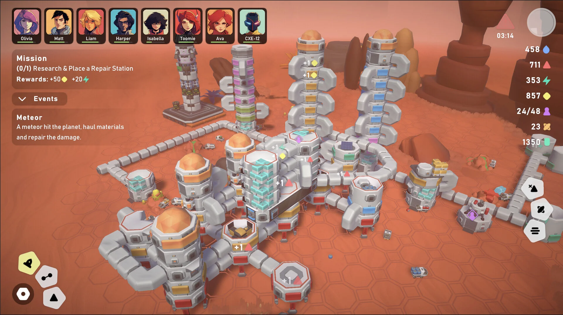 Stellar Settlers: Space Base Builder screenshot 3