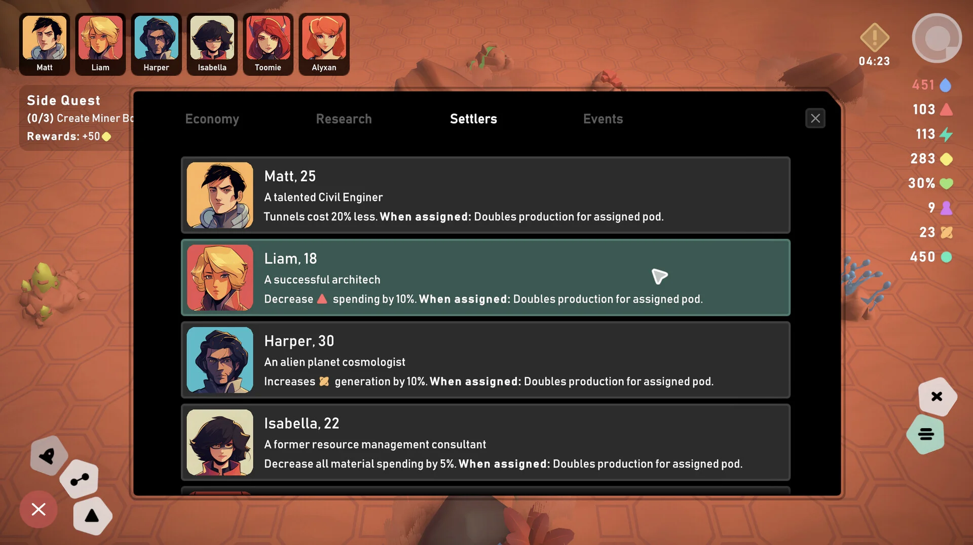 Stellar Settlers: Space Base Builder screenshot 6