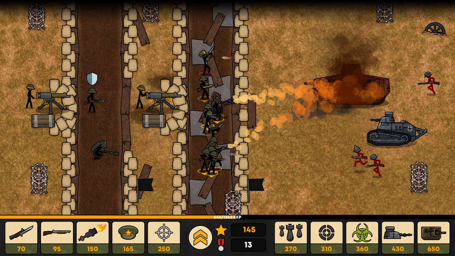 Stickman Trenches screenshot 1