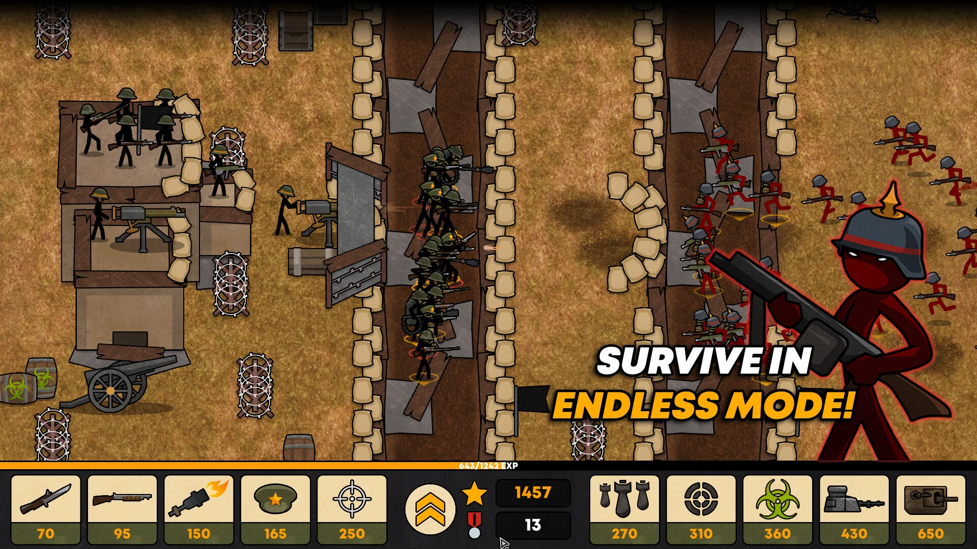 Stickman Trenches screenshot 4
