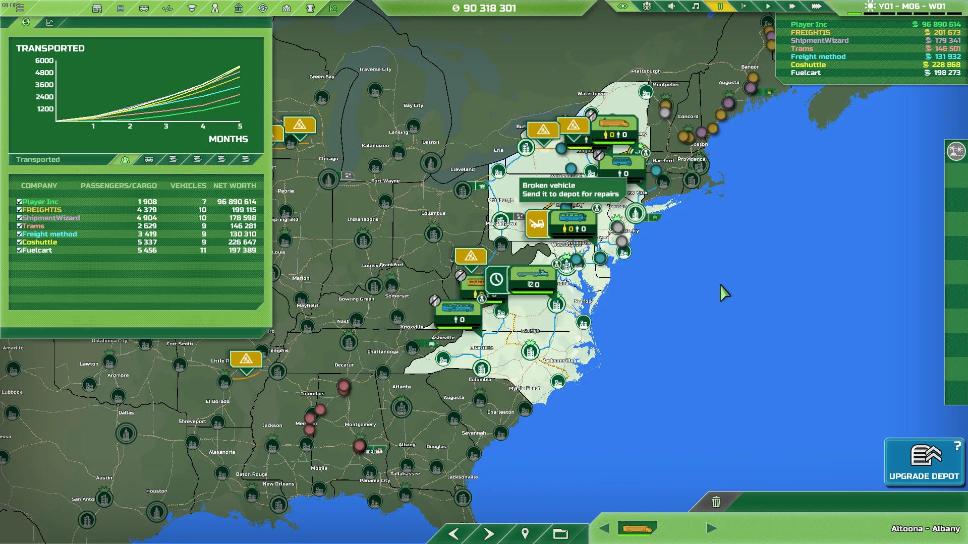 Transport INC screenshot 1