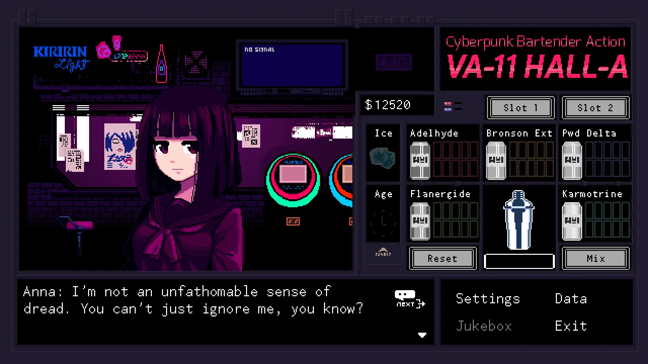 VA-11 Hall-A: Cyberpunk Bartender Action screenshot 10