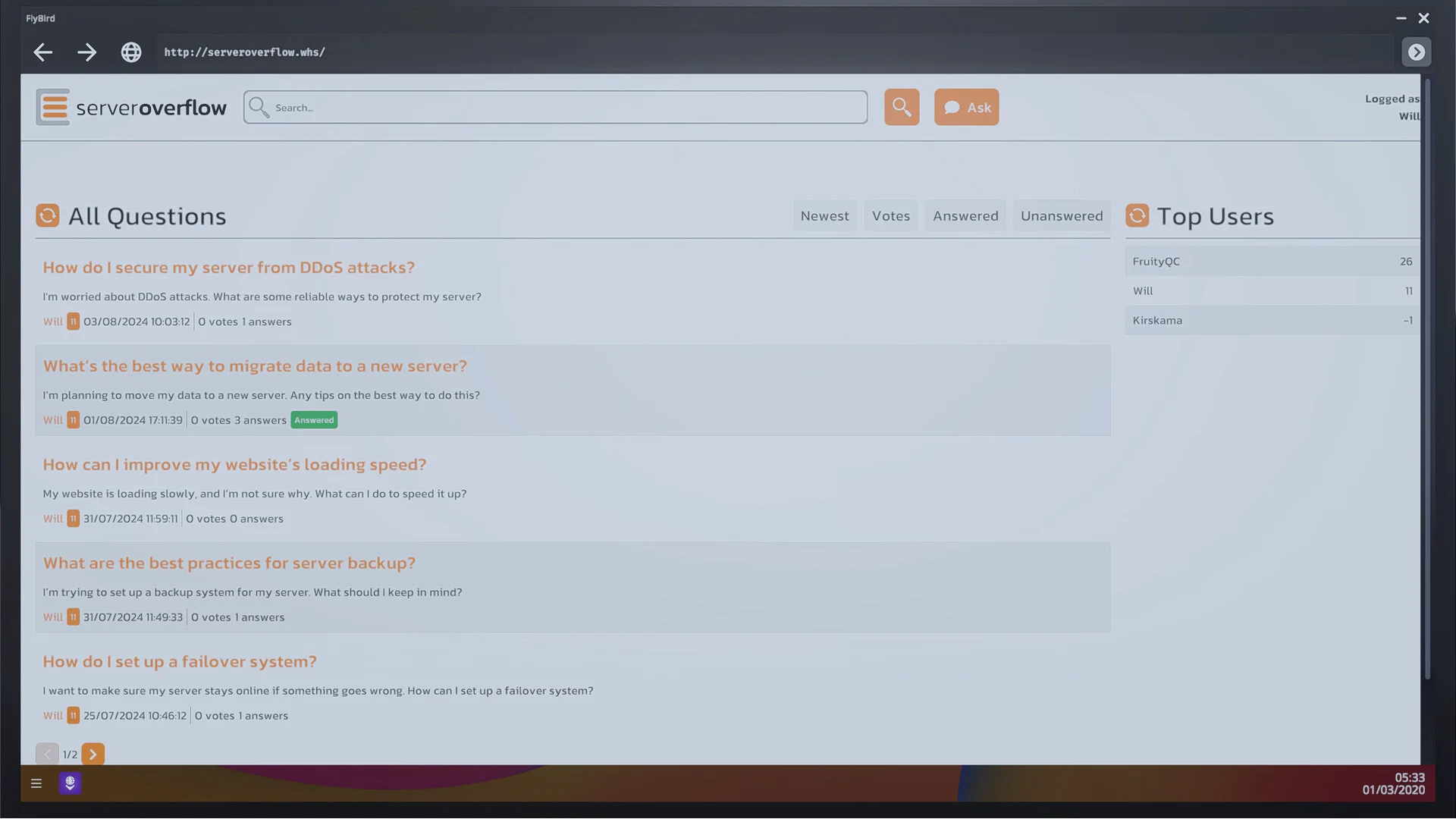 Web Host Simulator screenshot 4