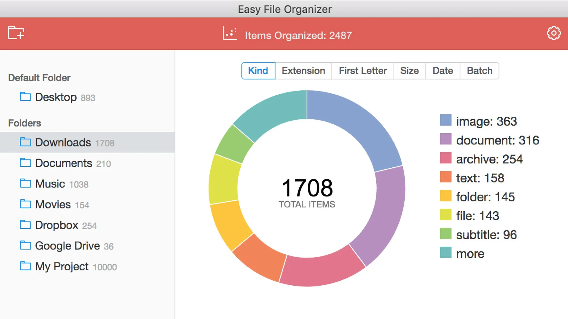 Banner of Easy File Organizer