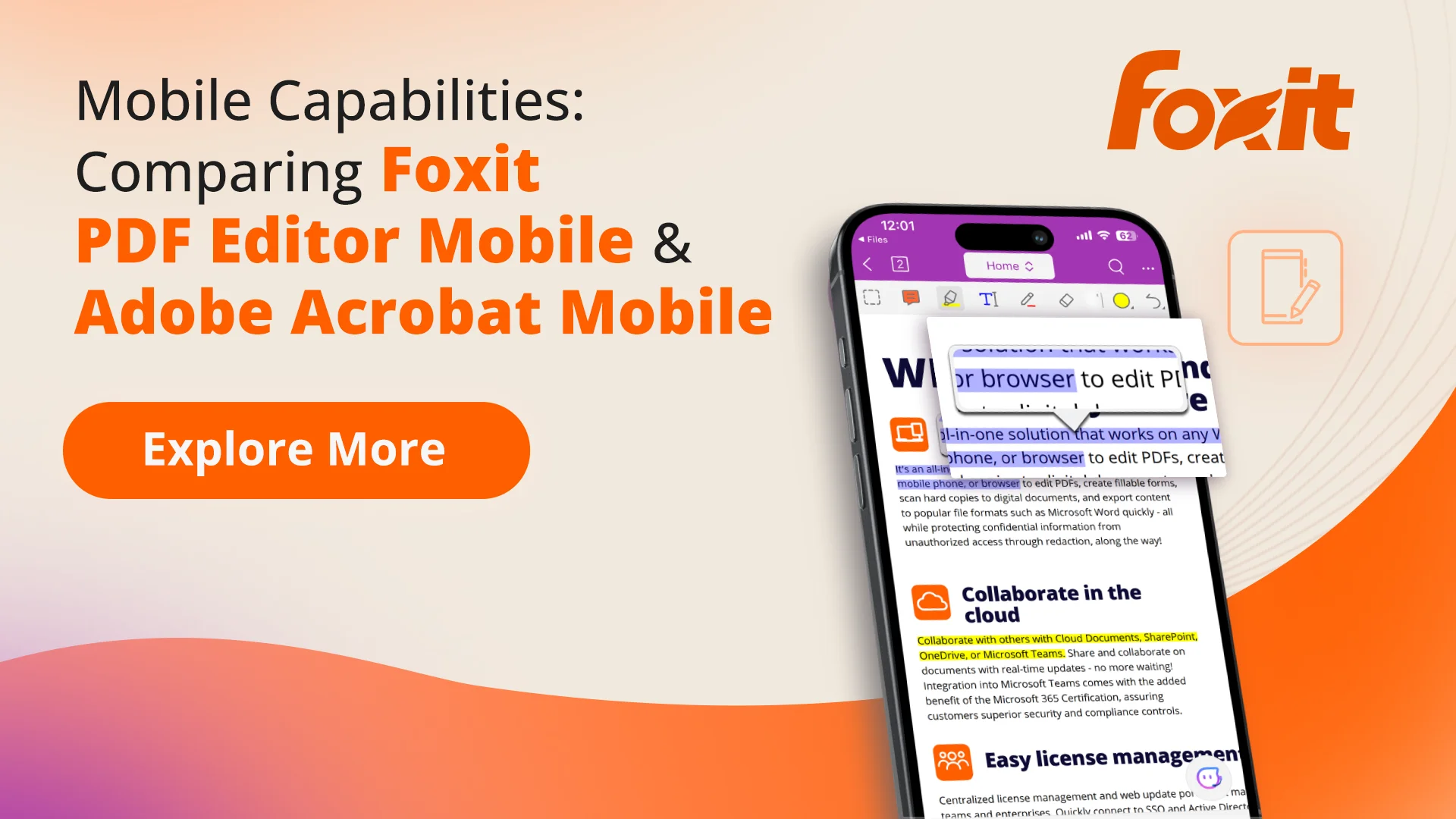 Banner of Foxit PDF Editor