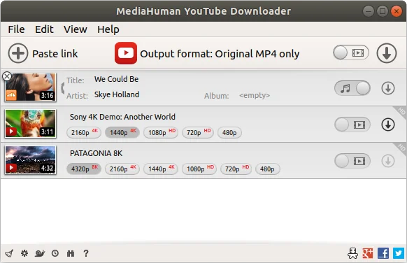 MediaHuman YouTube Downloader