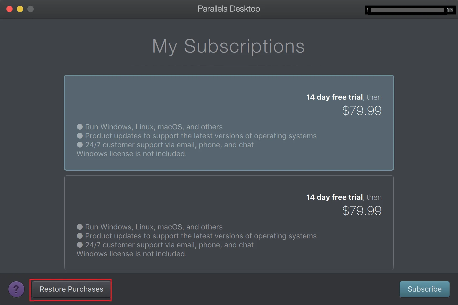 Banner of Parallels Desktop