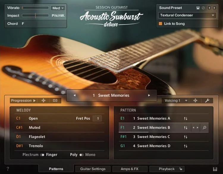 Banner of Session Guitarist - Acoustic Sunburst Deluxe Library