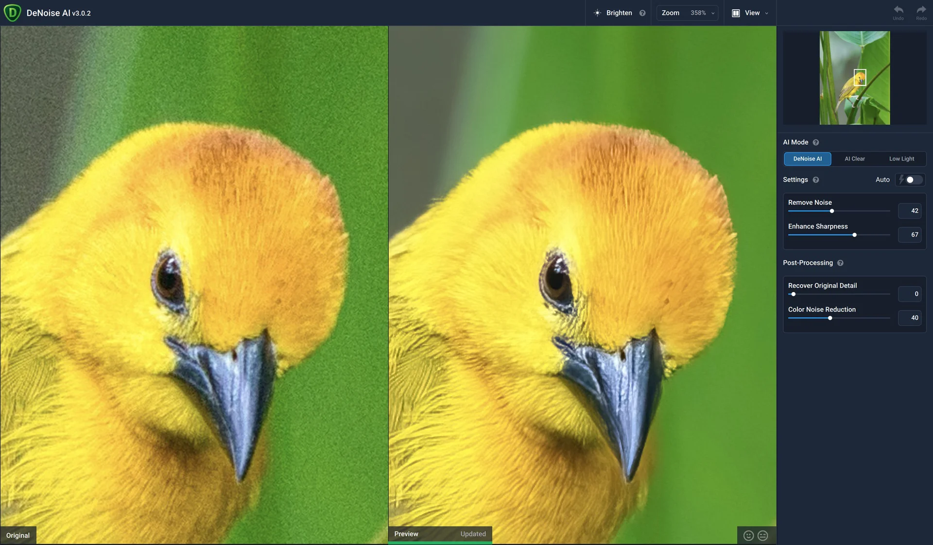 Banner of Topaz DeNoise AI