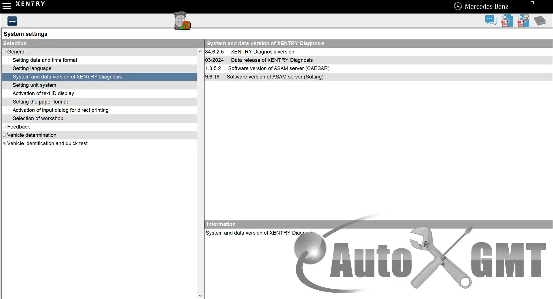 Banner of XENTRY Diagnostic Open Shell 